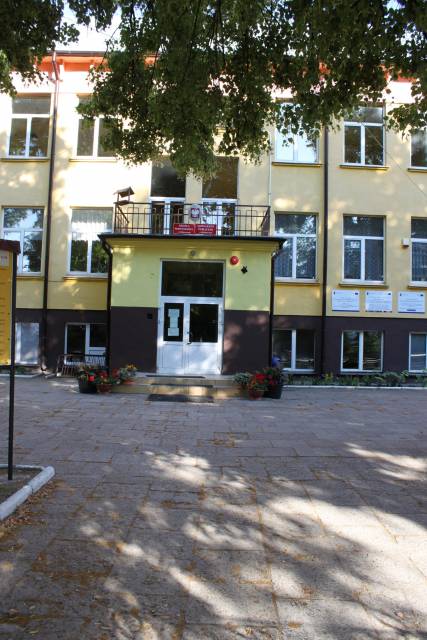 A football field, a volleyball court, a Tartan running track, a playground in Milejczyce